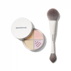 Bake & Set Loose Powder Quad & Brush Duo