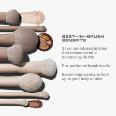 Iced Mocha 4-Piece Face Brush Set